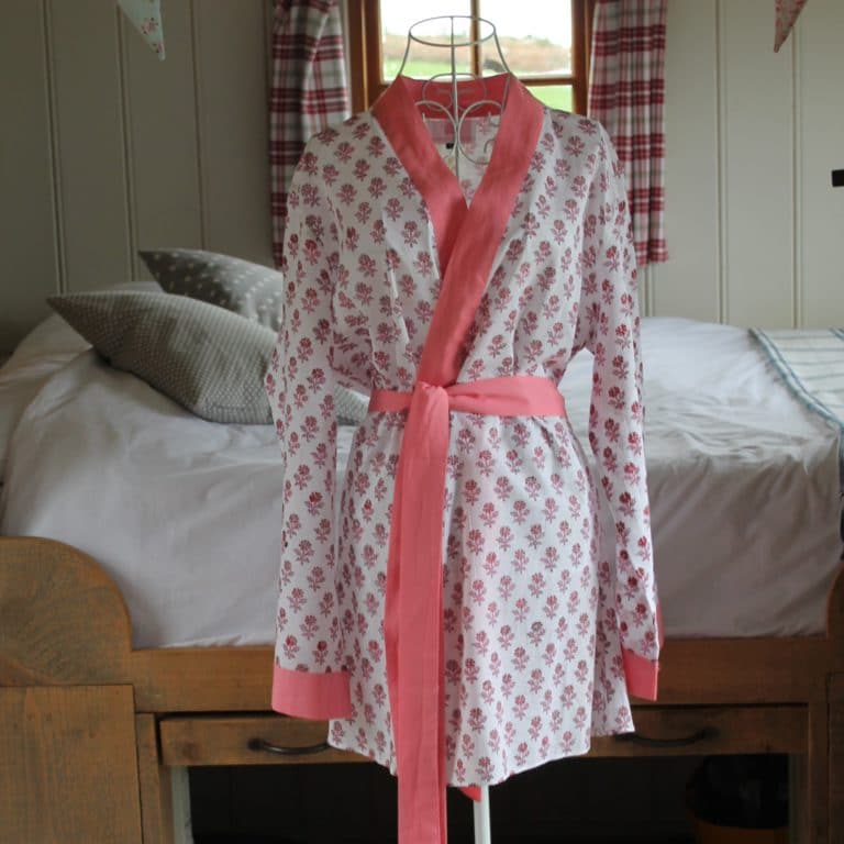 Red Star Short  Jaipur Dressing Gown