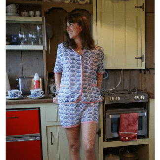 Royal Peacock Olivia Shortie Pyjamas