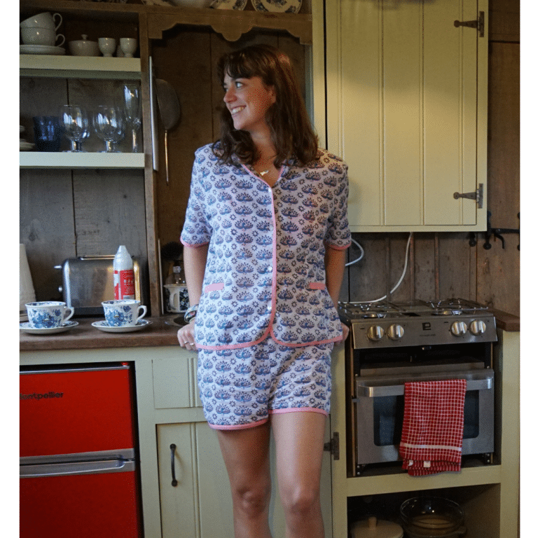 Royal Peacock Olivia Shortie Pyjamas