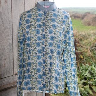 Cobalt Carnation Felicity Shirt 4