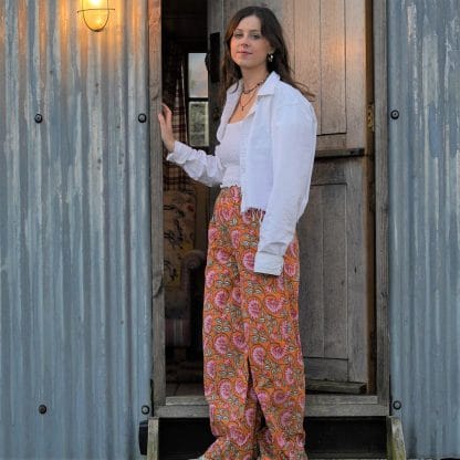 Sweet Orange Poppy Festival Trousers 2