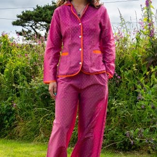 Hot Pink Silk Demelza PJ's