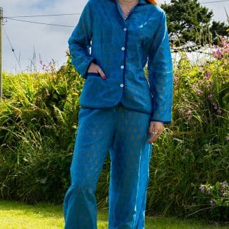 Turquoise Silk Demelza PJ's