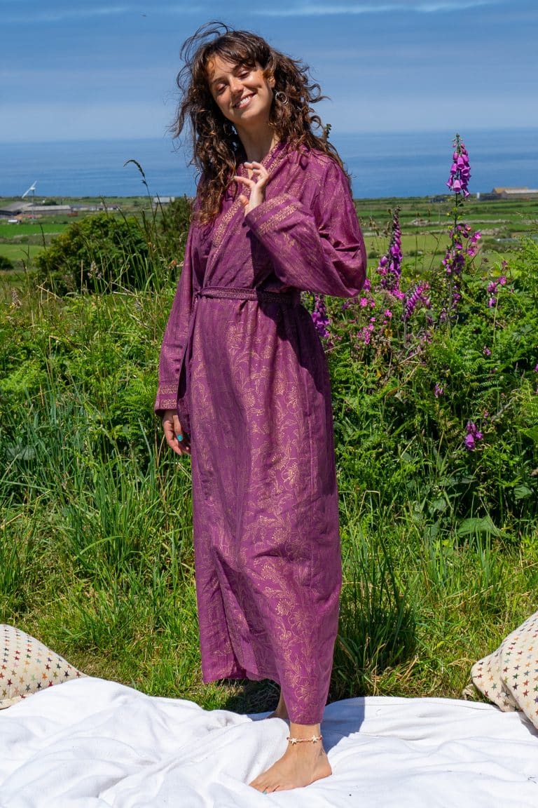 Amethyst Silk Marazion Robe