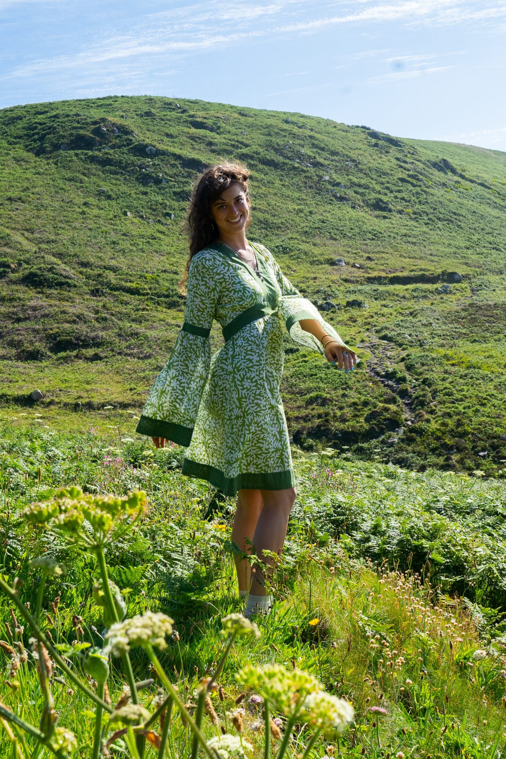 Sage Stencil Rosalyn Dress